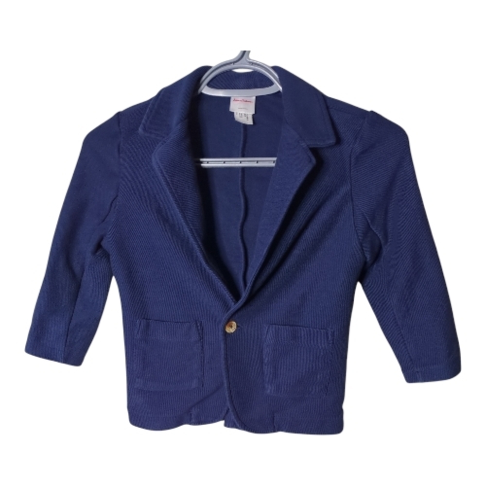 Hanna‎ Andersson Knit Twill Blazer Navy Size 5 (110cm) Unisex